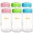 Matyz 6-PACK Breast Milk Storage Bottles (8 Ounce, 3 Colors) - Wide Neck Breastmilk Collection and Storage Bottle - Formula Storage Bottles Compatible With Medela Avent Spectra Pumps