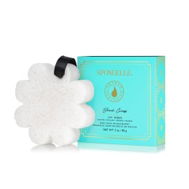 SPONGELL Boxed Flower Shower Body Wash Infused Buffer, Beach Grass