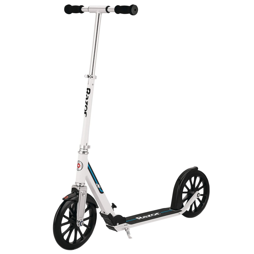 Razor A6 Kick Scooter for Kids Ages 8+ - Extra-Tall Handlebars & Longer Deck, 10 Urethane Wheels, Anti-Rattle Technology, for Riders Up to 220 lbs