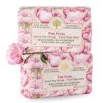 Wavertree & London Pink Peony Scented Natural Soap (2 Bars), 7oz Moisturizing French Triple Milled Soap Bars enriched with shea butter - Pure Plant Based Bath & Body Bars for All Skin Types