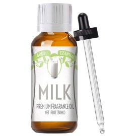 Good Essential Professional Milk Fragrance Oil, 30ml (1 fl oz) for Diffusers, Candles, Soaps, Lotions, Perfumes, and Aromatherapy