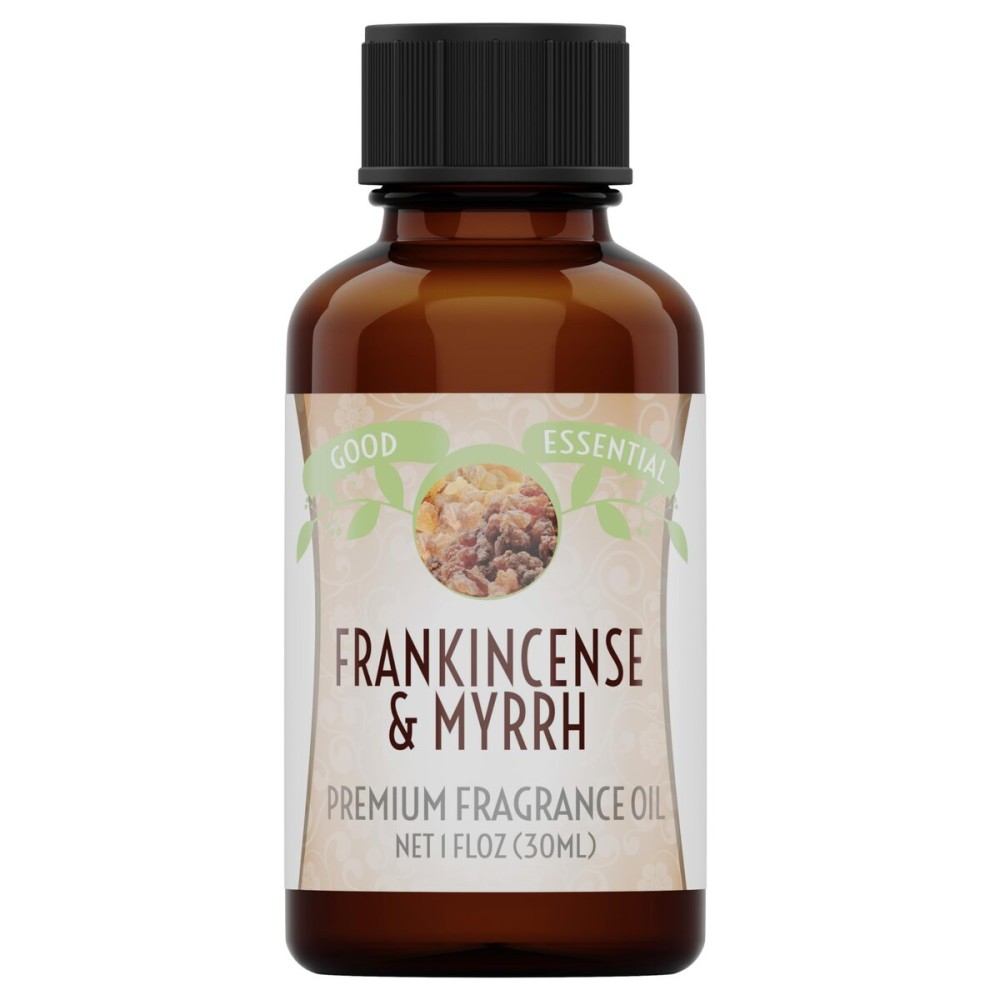 Good Essential Professional Frankincense & Myrrh Fragrance Oil, 1 fl oz (30ml), for Candles, Soap Making, Lotions, Perfume & Diffusers