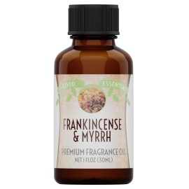 Good Essential Professional Frankincense & Myrrh Fragrance Oil, 1 fl oz (30ml), for Candles, Soap Making, Lotions, Perfume & Diffusers