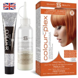 Smart Beauty Ginger Hair Dye, Permanent with Plex Anti-Breakage Technology, Copper Red, PPD Free, Vegan, Cruelty Free