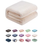Fuzzy Throw Blanket, Plush Fleece Blankets for Adults, Toddler, Boys and Girls, Warm Soft Blankets and Throws for Bed, Couch, Sofa, Travel and Outdoor, Camping (Throw(50x70), L-Cream)