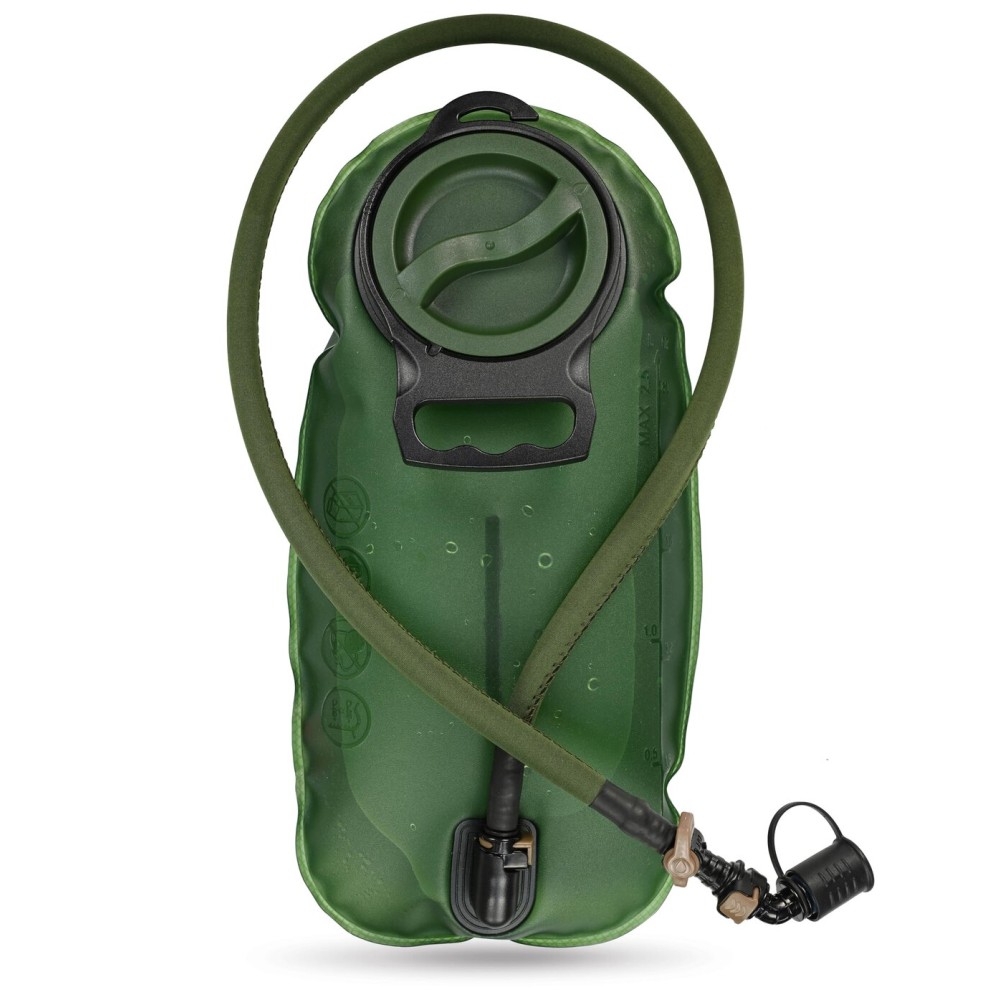 MARCHWAY 2L/2.5L/3L TPU Hydration Bladder, Ultra Durable Water Reservoir Bag with Insulated Tube for Hydration Pack for Cycling, Hiking, Running, Climbing, Biking (2.5L Green 85oz)