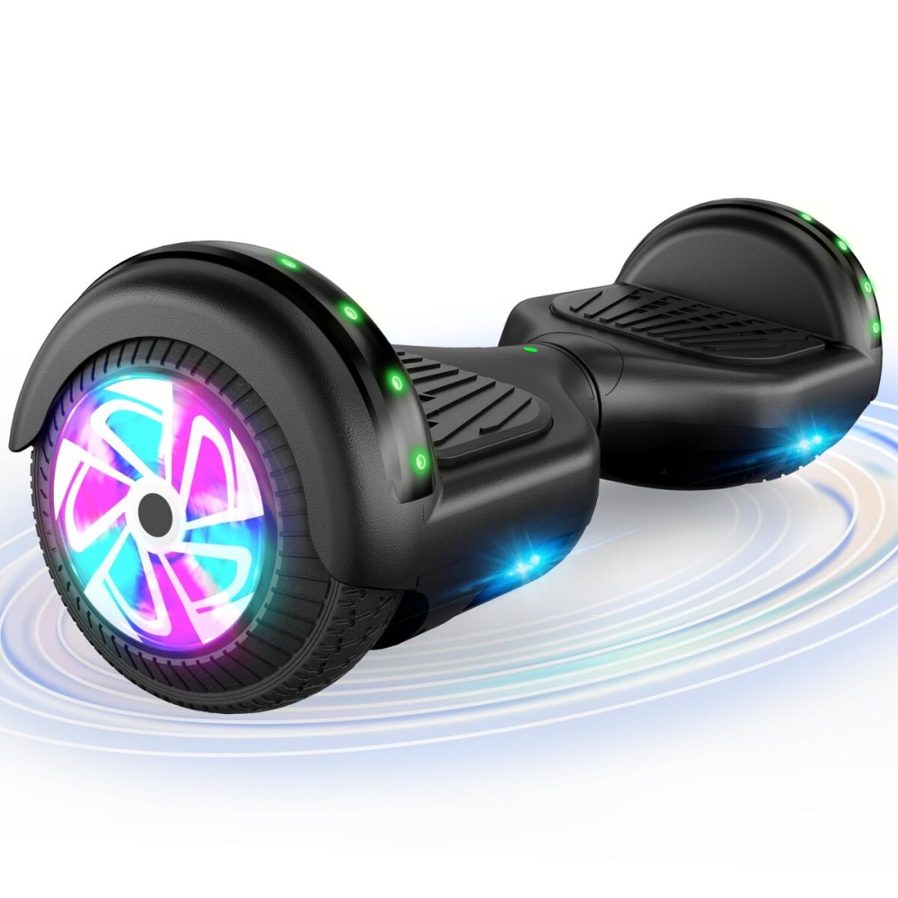 CBD Scooter with Corlorful LED Lights,6.5 Wheels, Dual 300W Motor Scooter for Kids Girls Boys Adults, All Ages