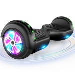 CBD Scooter with Corlorful LED Lights,6.5 Wheels, Dual 300W Motor Scooter for Kids Girls Boys Adults, All Ages