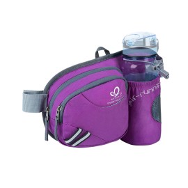 WATERFLY Fanny Pack Waist Bag: Waist Pack for Women Men with Water Bottle Holder Hiking Fanny Pack for Running Walking DogWalking Travel Cycling