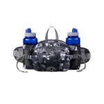 WATERFLY Fanny Pack Waist Bag: Fannie Pack 2 Water Bottle Holders Lumbar Belt Hiking Walking Running Jogging Camping Large Woman Man (Bottle Not Included)