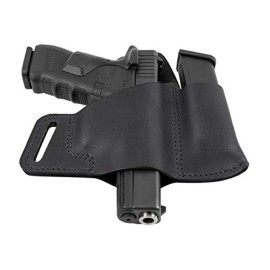 Comfort Carry Leather Holster & Mag Pouch Combo | Made in USA Fits Glock 17 19 22 23 32 33 | Springfield XD & XDS | S&W M&P Shield | Fits Most 1911 Style Handguns
