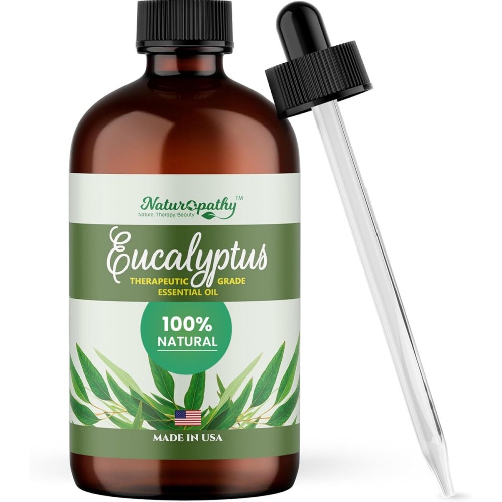 Naturopathy Eucalyptus Essential Oil, Therapeutic Grade, Premium Quality Perfect for Aromatherapy (4 fl oz)