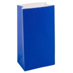 Partay Shenanigans Party Favor Bags - 50 Pack Kraft Paper Goodie Gift Lunch Treat Bags - Party Supplies for Theme Kids Birthday - 5x3x9 (Navy Blue)