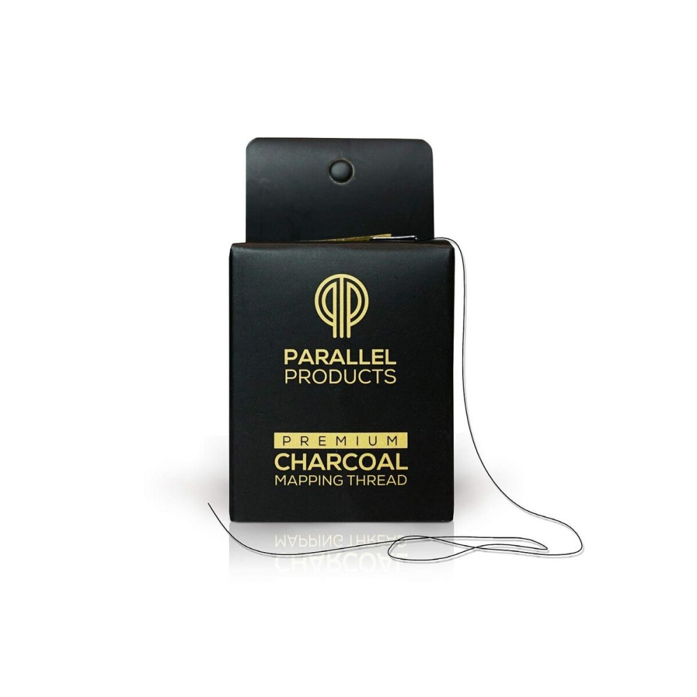 Parallel Products - Premium Eyebrow Mapping String for Microblading - Pre-Inked - 1 mm Charcoal Thread - Essential Brow Microblading Supplies - 15 Meters per Box