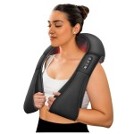 COMFIER Shiatsu Neck and Shoulder Massager,2025 Christmas Gifts for Mom Dad,White Elephant Gifts for Adults,Deep Kneading Massage Pillow with Heat, Back Massager, Pillow Massage, Black