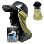 CoolNES - UV Sun Protection Neck Drape Adjustable Multifunctional 2 in 1 Face Covering for Outdoor Fishing - Unisex NeonLime
