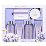 Spa Gifts for Women, Lavender Gift Set, Body & Earth 6 Pcs Bath Gift Sets, Self Care Gifts, Birthday Gifts for Women, Relaxing Spa Set,Christmas Gifts