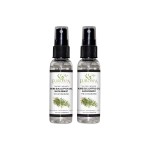 EuroSpa Aromatics Pure Eucalyptus Oil ShowerMist and Steam Room Spray, All-Natural Premium Aromatherapy Essential Oils - Tea Tree Infused, 2oz, 2 Pack