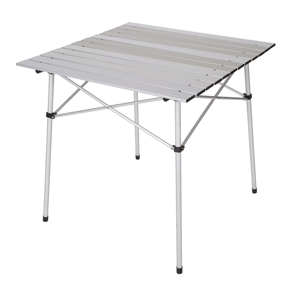 Stansport Aluminum Slat Table, 27.5 x 27.5 x 27.5, White