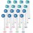 KHBD Replacement Heads Compatible with Oral B Braun Toothbrushes Electric- 16 Pack Professional Precision & Sensitive Brush Heads Refill for Oral B 7000/Pro 1000/9600/ 5000/3000/8000