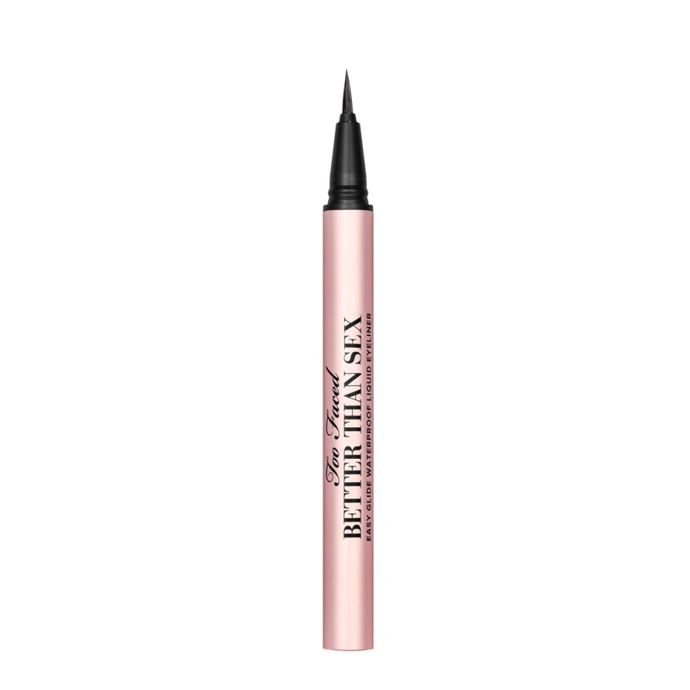 Too Faced Better Than Sex Easy Glide Liquid Eyeliner | Flake & Waterproof Liquid Eyeliner For Intense Pigment, 0.02 Fl Oz, Black