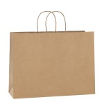 BagDream 100Pcs 16x6x12 Inches Kraft Paper Bags with Handles Bulk Shopping Bags for Gifts, Grocery, Merchandise, Recycled Large Brown Paper Sacks