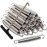Eurmax USA 7 inches Trampoline Springs Heavy Duty Stainless Steel ReplacementSprings with T Hook, 20pcs-Pack