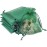 TheDisplayGuys 100-Pack XS 2 x 2 3/4 Dark Green Sheer Organza Gift Bags with Drawstring, Jewelry Candy Treat Wedding Party Favors Mesh Pouch