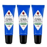 Jack Black Intense Therapy Lip Balm, 0.25-Oz., Pack of 3 - Natural Mint & Shea Butter, SPF 25 Sun Protection, Lip Moisturizer, Hydrating Lip Balm with SPF, Long Lasting Treatment