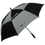 G4Free 62 Inch Automatic Open Golf Umbrella Extra Large Oversize Double Canopy Vented Windproof Waterproof Stick Umbrellas(Black/Grey)