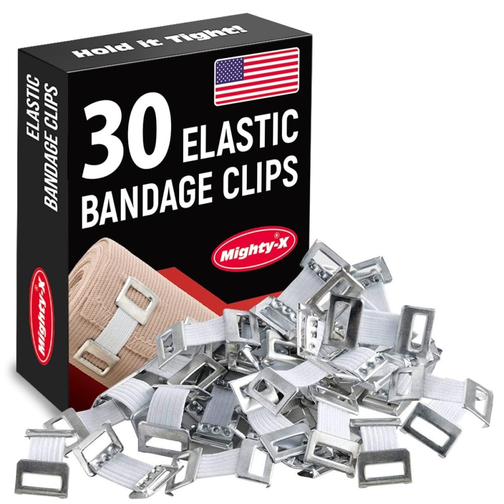 Elastic Bandage Clips - 30 Pack - Bandage Wrap Clips