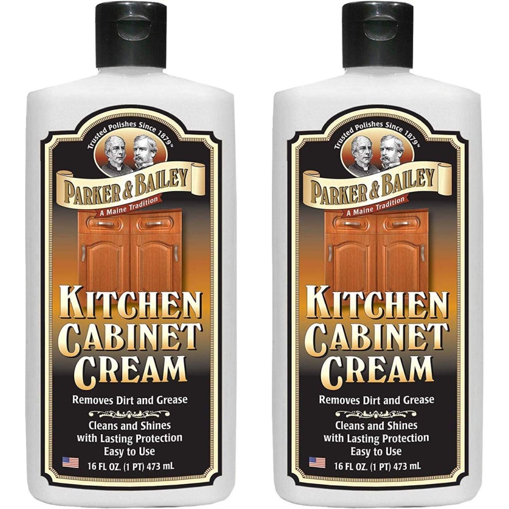 Parker and Bailey Kitchen Cabinet Cream-Wood Cleaner-Grease Remover 16 oz (2)