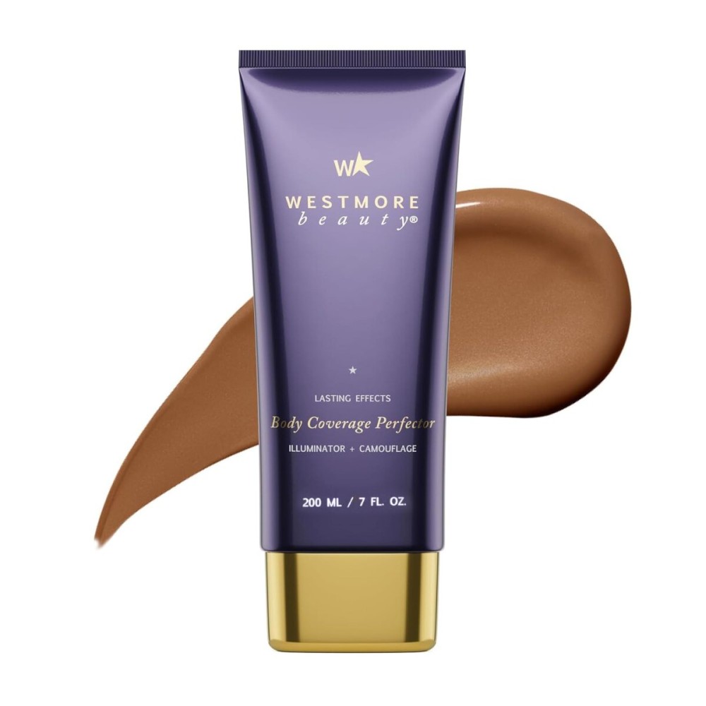 Westmore Beauty Body Coverage Perfector - Waterproof Leg & Body Makeup - Tattoo Cover Up Makeup - 7 Oz (Bronze Radiance