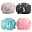 Unicorn Shower Caps, Double Layers Bath Hat for Women Girls to Cover Long and Thick Hair, Reusable Waterproof Bonnet 4 Pack