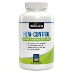Naticura Hem-Control - Fast Effective Hemorrhoid Treatment Supplement - Powerful Formula to Promote Symptom Relief, Shrinking of Hemorrhoids, Ease Discomfort - 90 Vegan Capsules - Made in USA