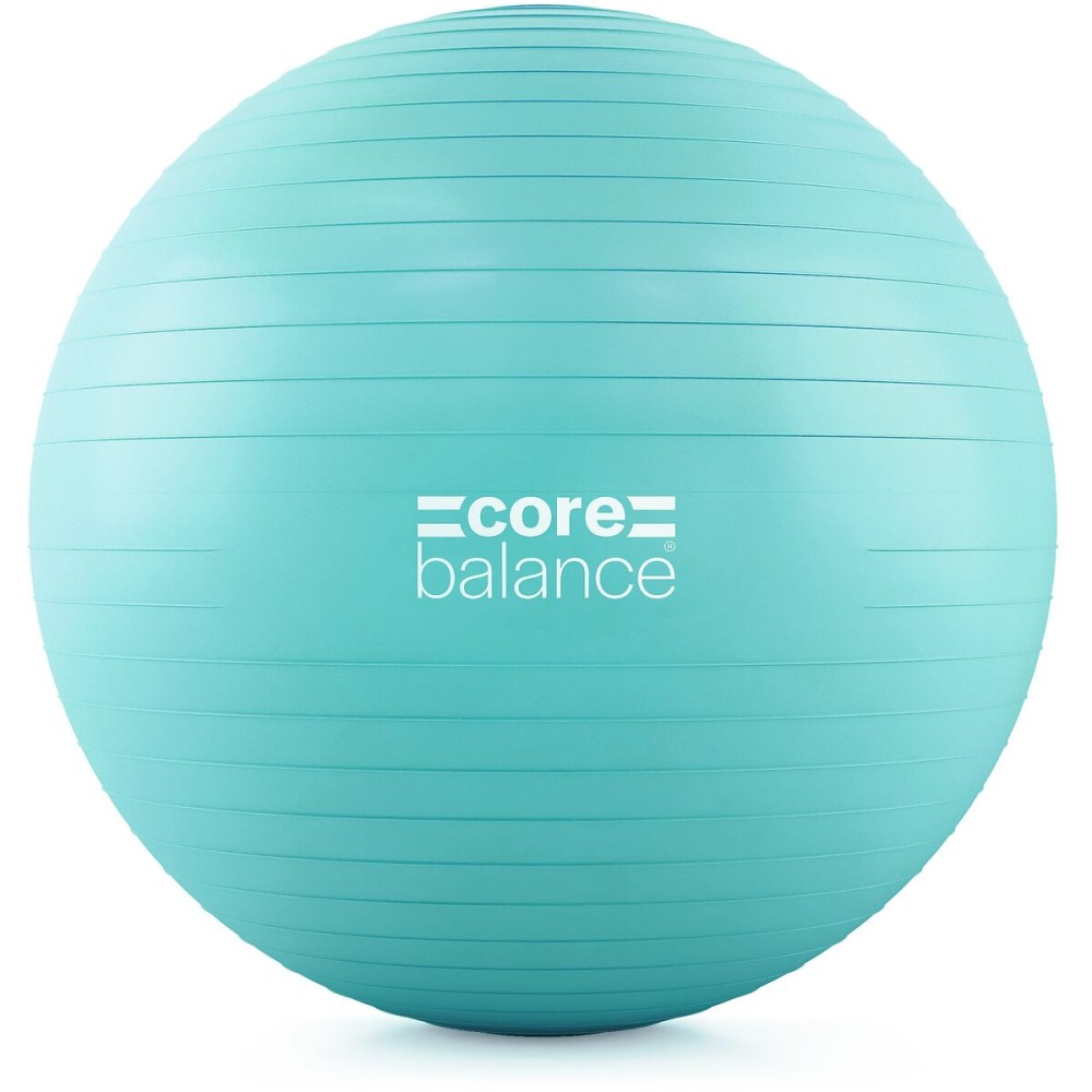 Core Balance Exercise Ball for Workouts, Anti-Burst and Slip Resistant, Swiss Yoga Ball for Pregnancy, Stability, Fitness and Physical Therapy, 4 Sizes, with Pump (33 / 85cm Teal)