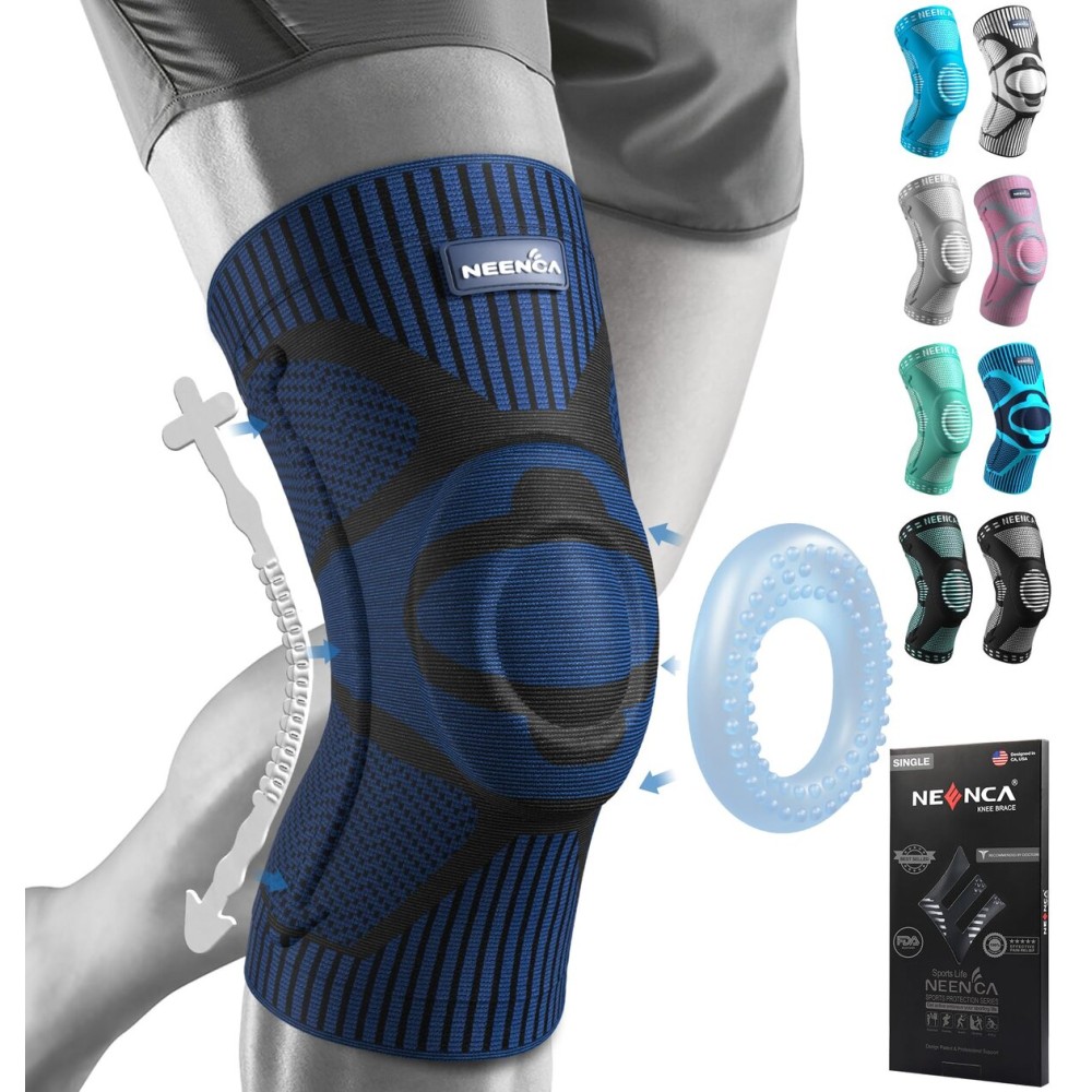 NEENCA Knee Braces for Knee Pain Relief, Compression Knee Support Sleeve for Meniscus Tear, ACL, Arthritis, Joint Pain, Injury Recovery, Circulation, Sports. Women Cycling Leg Warmers, Keep Leg Warm