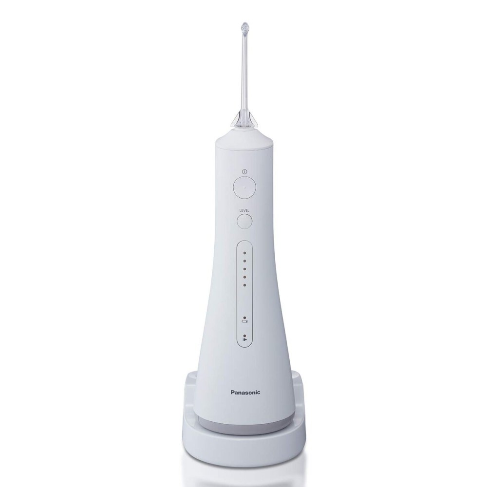 Panasonic Professional Cordless Water Flosser for Dental, Bridge and Orthodontic Care, Portable Oral Irrigator with Ultrasonic Cleaning - EW1511W (White)