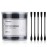 tifanso 200 Count Black Cotton Swabs, Natural Black Double Tipped Cotton Buds, Cruelty-Free Ear Swabs, Chlorine-Free Hypoallergenic