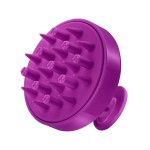 HEETA Hair Scalp Massager for Hair Growth, Shampoo Brush, Scalp Scrubber Exfoliator with Soft Silicone Bristles for Dandruff Removal to Relieve Stress, Wet Dry Use, Purple
