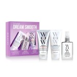 COLOR WOW Dream Smooth Travel Kit - Includes Shampoo, Conditioner and Dream Coat - Get the silky, liquidy, glossy texture of your dreams and defy humidity for days, everywhere you go