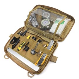 WYNEX Tactical Admin Molle Pouch, Medical EDC EMT Utility Bag Shell Design Attachment Pouches 1000D Nylon Hiking Belt Bags