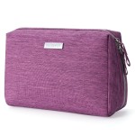 Narwey Large Makeup Bag Travel Cosmetic Bag Organizer Toiletry Bag Make Up Bags Zipper Pouch for Women (Large, Purple)