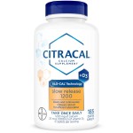 Citracal Slow Release- Calcium 1200 mg with Vitamin D3, Magnesium, Calcium Supplement, Bone Health Support, Take Once Daily Caplet, 185 Count