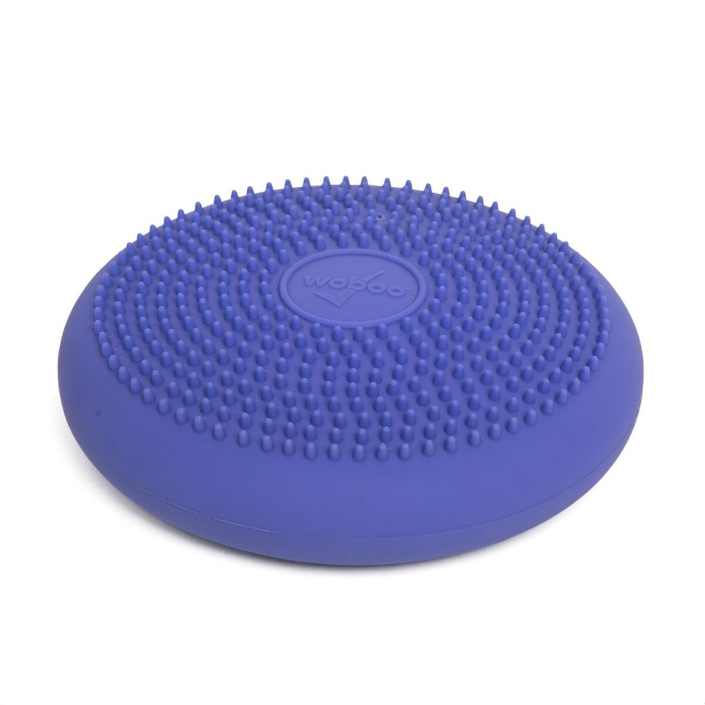 BouncyBand Wiggle Seat, Purple, 1-Pack - Small 10.75 D x 2.5 H Wobble Cushion for Kids Aged 3-7 - Sensory Tool Promotes Active Learning & Improves Productivity - Includes Pump for Easy-Inflation