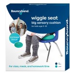 Bouncyband - Wiggle Seat - Green, 13 D - Large Sensory Cushion for Kids Ages 6-18+ - Promotes Active Learning, Improves Student Productivity, Includes Easy-Inflation Pump