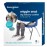 Bouncyband - Wiggle Seat - Silver, 13 D - Large Sensory Cushion for Kids Ages 6-18+ - Promotes Active Learning, Improves Student Productivity, Includes Easy-Inflation Pump