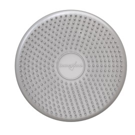 BouncyBand Wiggle Seat, Silver, 1-Pack - Small 10.75 D x 2.5 H Wobble Cushion for Kids Aged 3-7 - Sensory Tool Promotes Active Learning & Improves Productivity - Includes Pump for Easy-Inflation