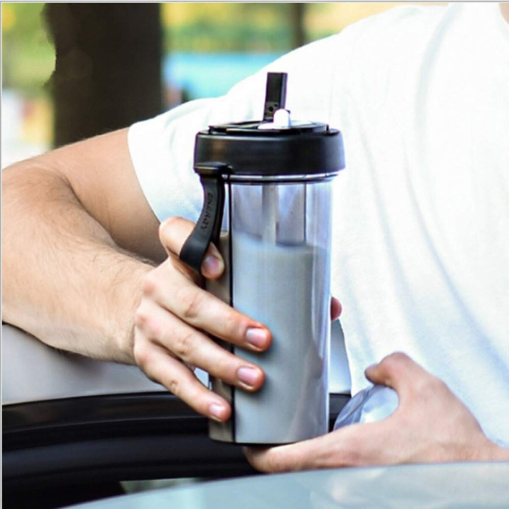 YYDSJFM Creative Water Cup,One Cup of Two Different Drinks Two Straws Couple Outdoor 600ml Drinking Cup for Camping Hiking Backpacking Travel Office,C