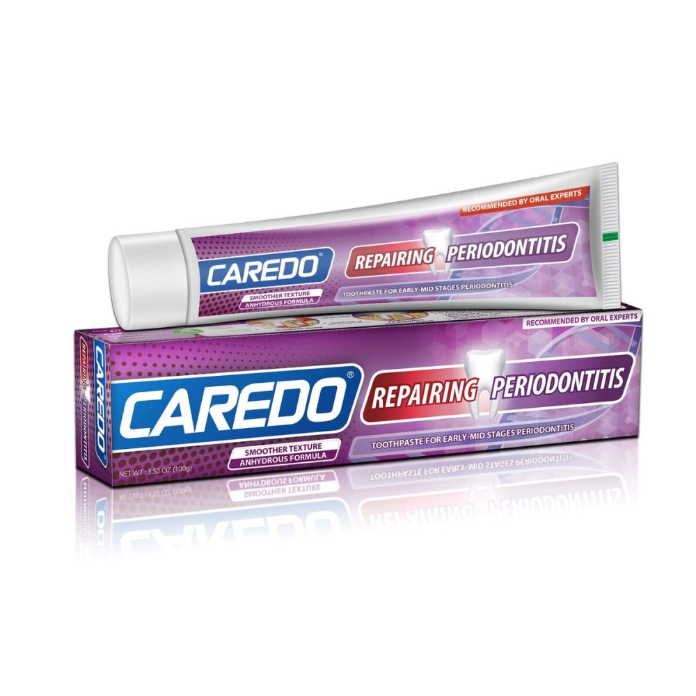 CAREDO Gum Toothpaste for Periodontitis, Gum Repair for Receding Gums, Gum Disease & Gingivitis Treatment, Periodontal Disease Treatment for Gum Health, Gum Disease Repair Bad Breath Toothpaste 3.52OZ